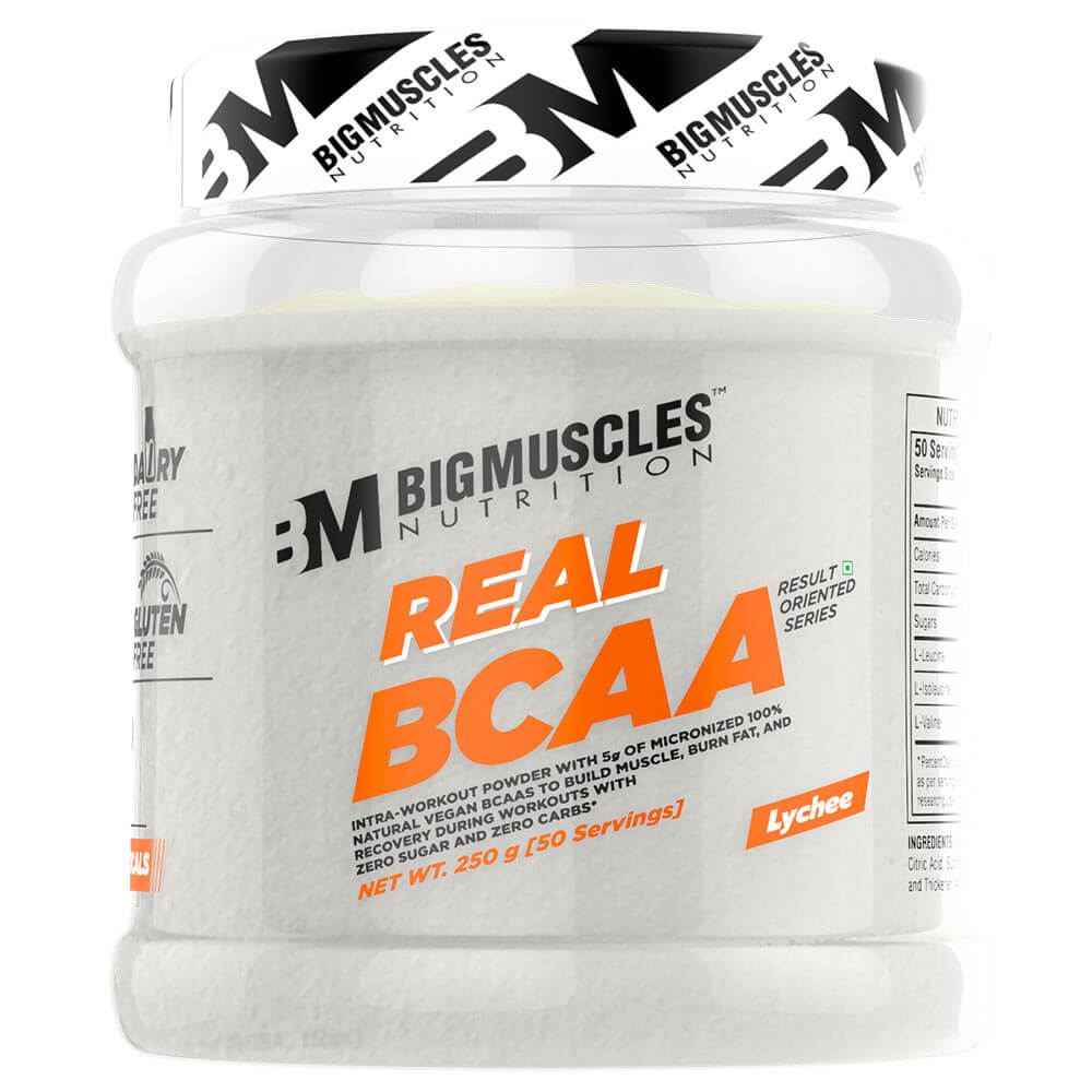 BigMuscles Real BCAA, 250 gm, 50 Servings