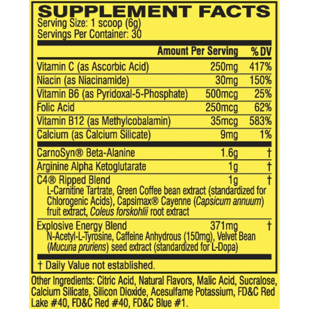 Cellucor C4 Ripped 30 Servings
