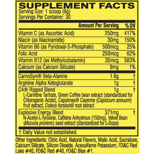 Cellucor C4 Ripped 30 Servings