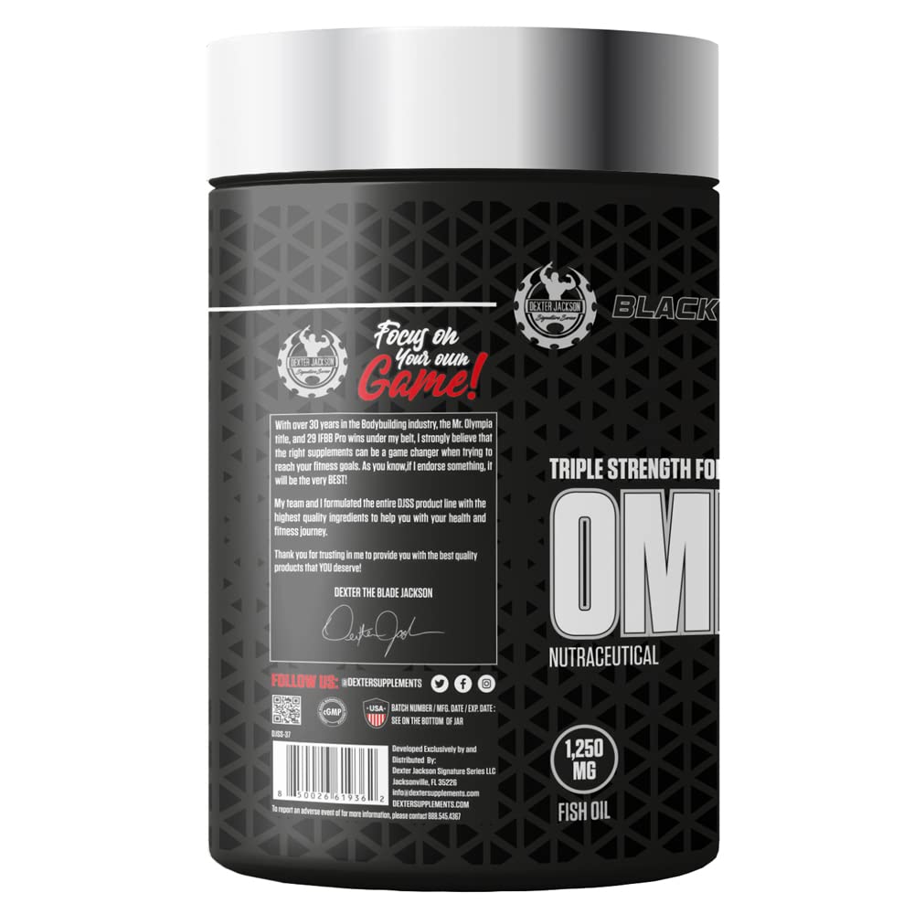 Dexter Jackson Black Series Omega-3 Elite, 90 Softgels - Dexter Jackson -