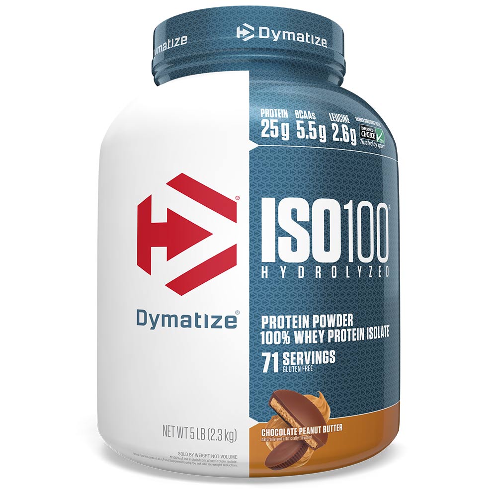 Dymatize ISO 100 Hydrolised Whey Protein Powder 5 lbs - Dymatize -