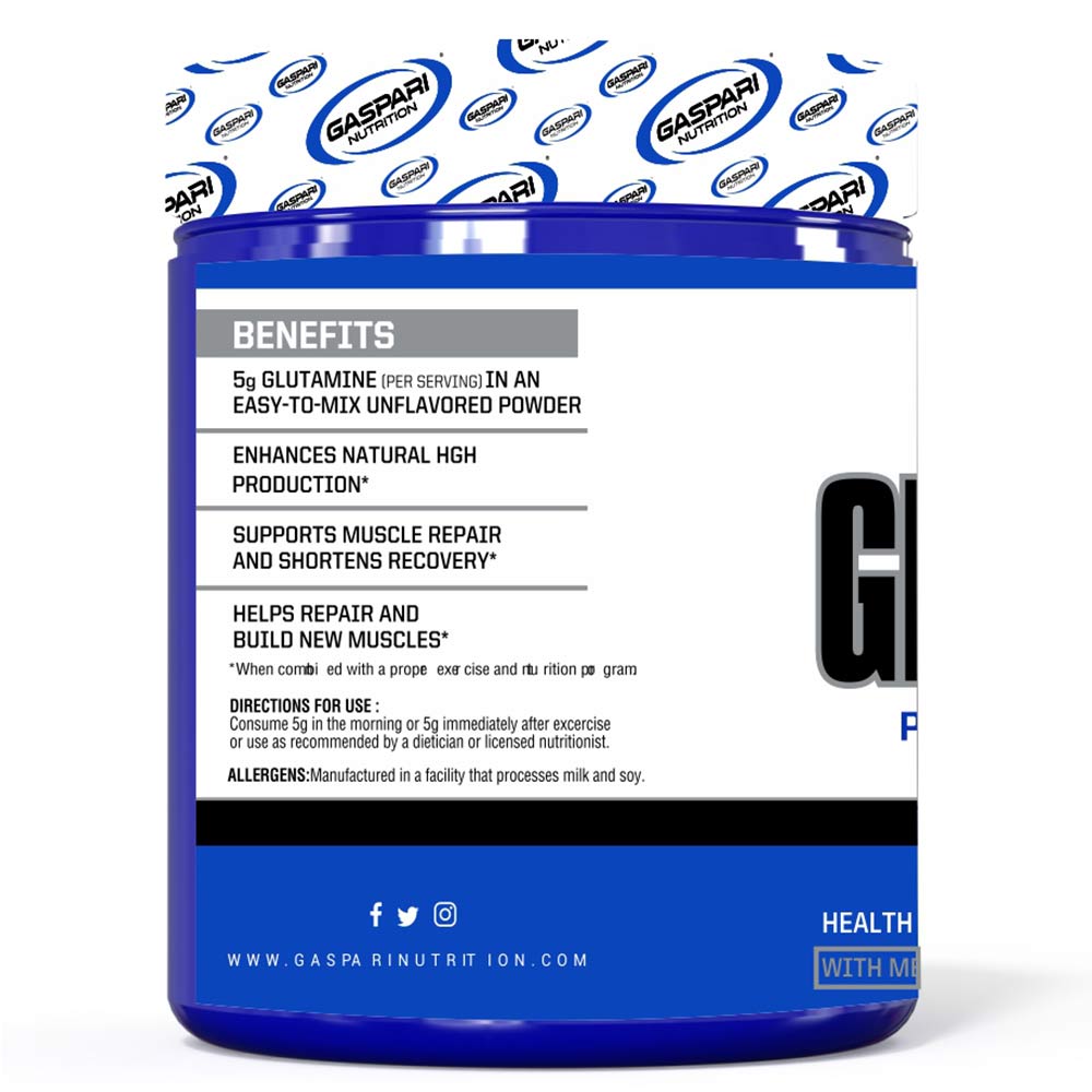 Gaspari Nutrition Glutamine, 250gm, 50 servings