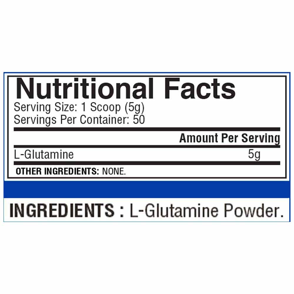 Gaspari Nutrition Glutamine, 250gm, 50 servings