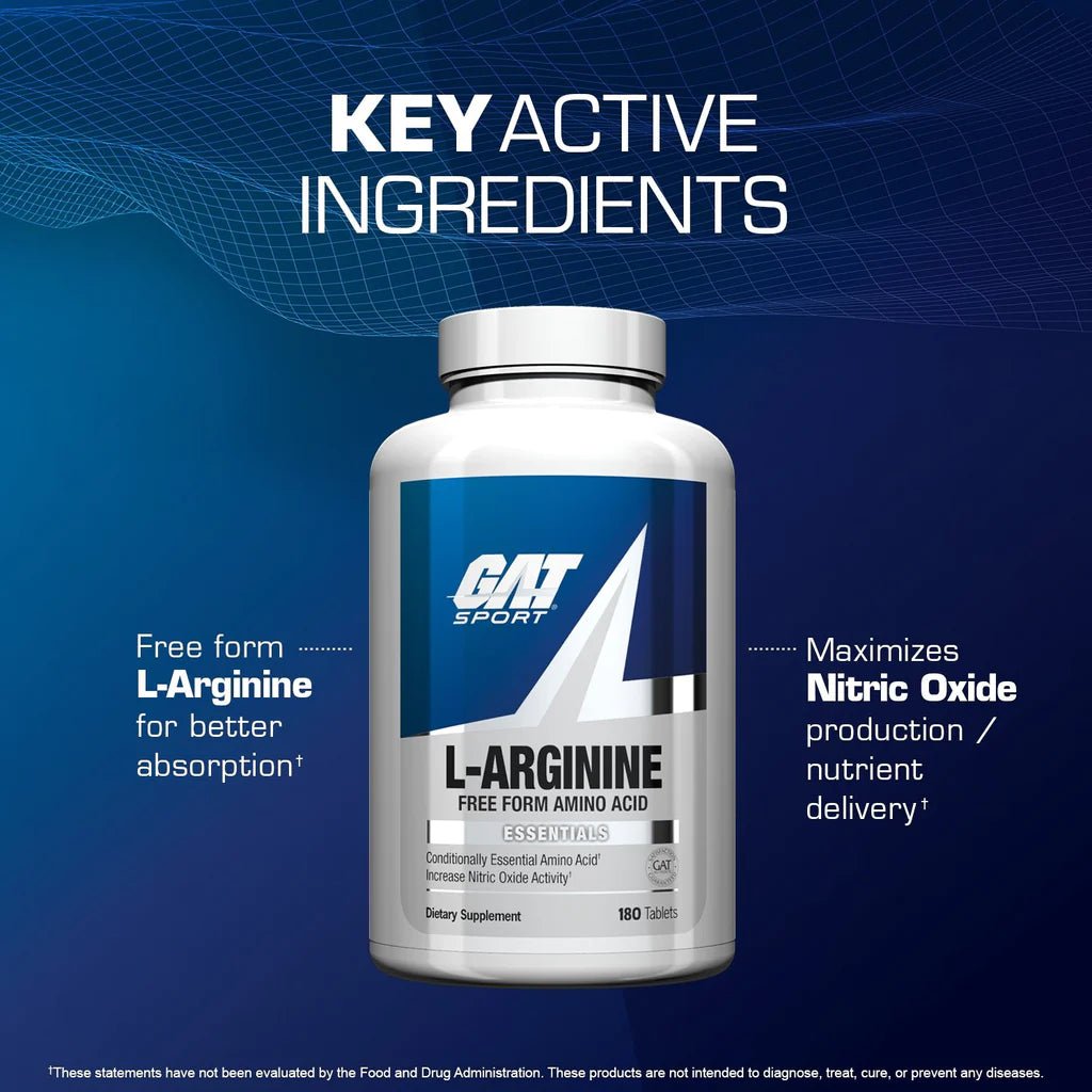 GAT L-Arginine 180 Tablets - GAT - GAT_Arginine_180