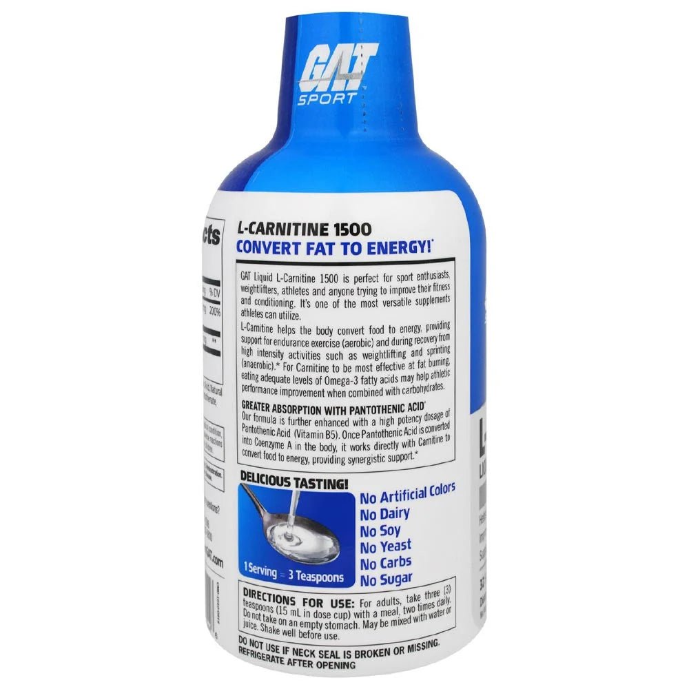 GAT L-Carnitine Liquid, 473ml - GAT -