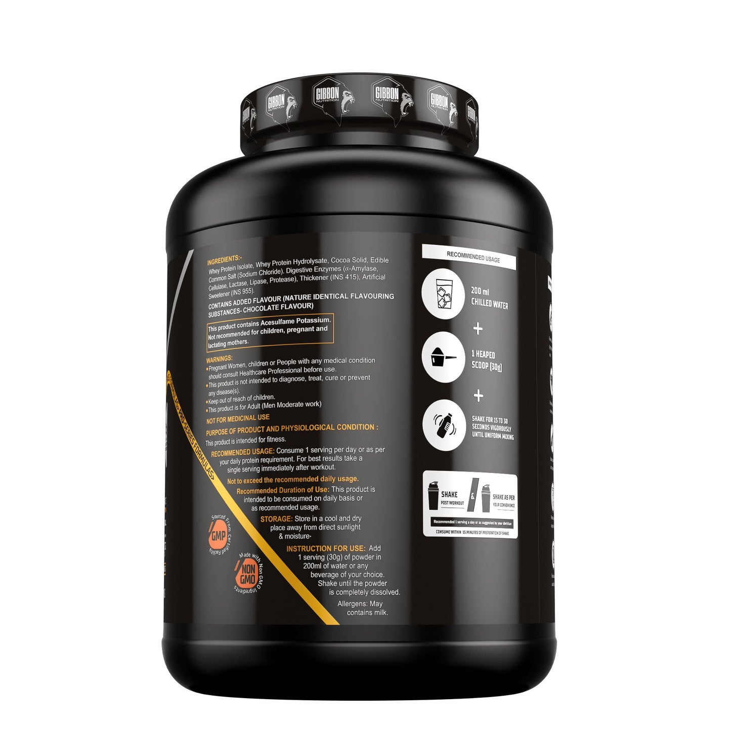 Gibbon Nutrition Muscle Isolate Protein Powder - Gibbon Nutrition -