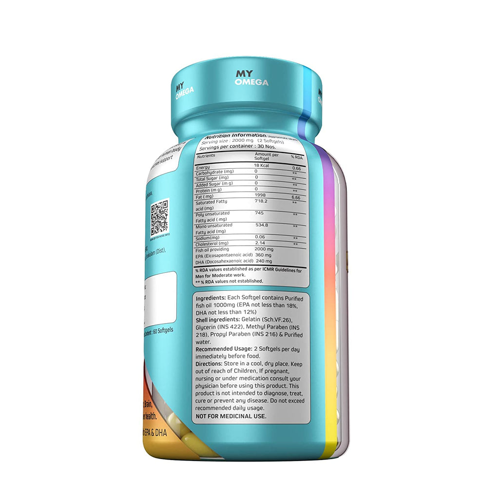 Gibbon Nutrition My Omega 60 Softgels