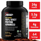 GNC AMP Gold Series 100% Whey Protein Advanced | Double Rich Chocolate - GNC -