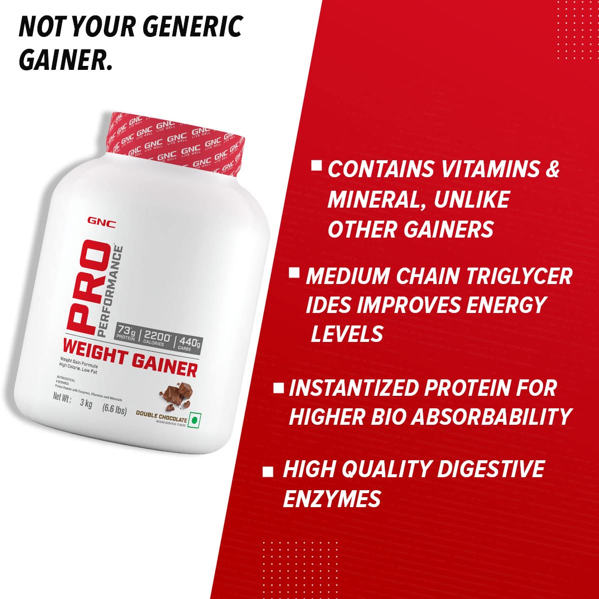 GNC Pro Performance Weight Gainer | Double Chocolate – Nutrigize