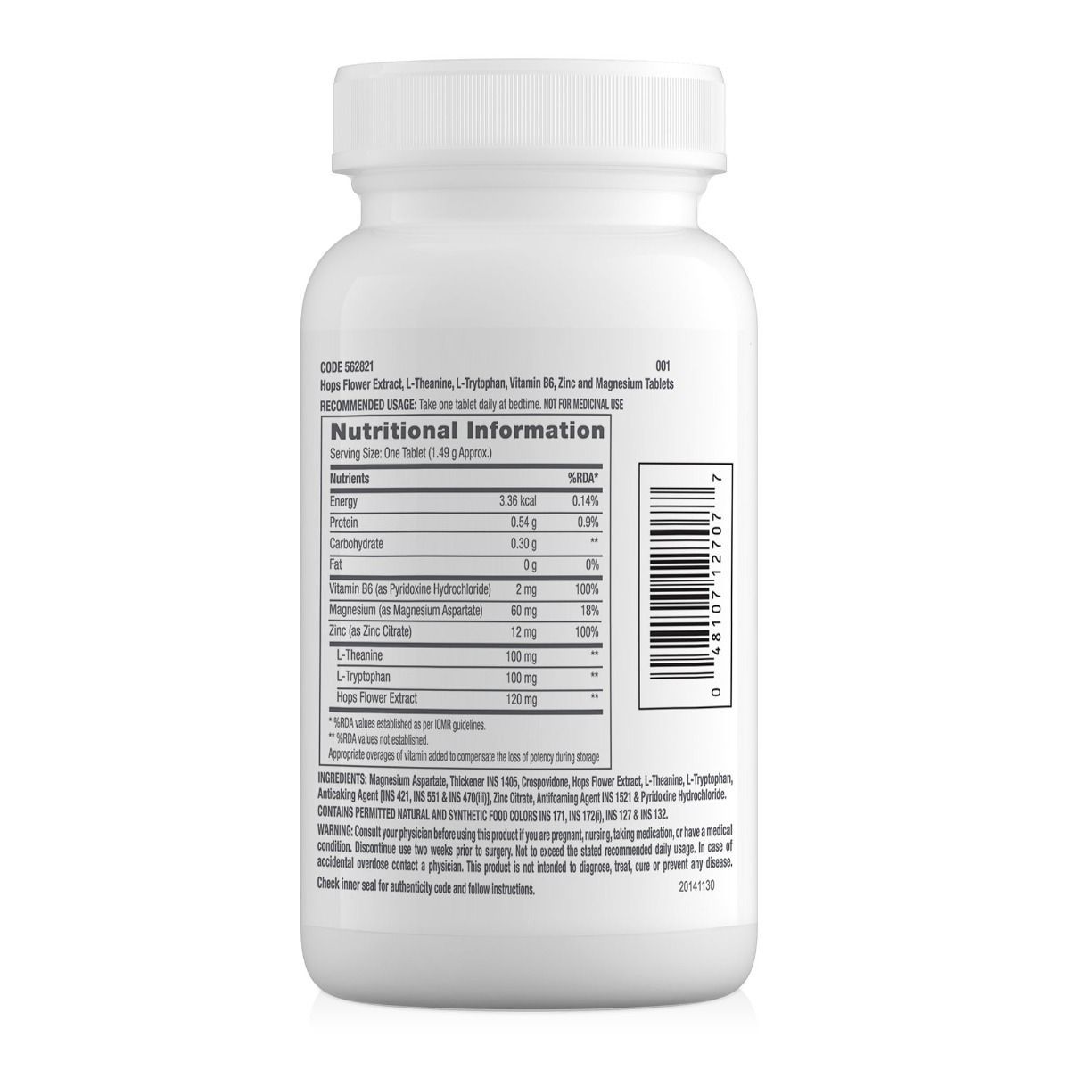 GNC Pro Performance ZMA 60 Tablets - GNC - GNC_ZMA_60