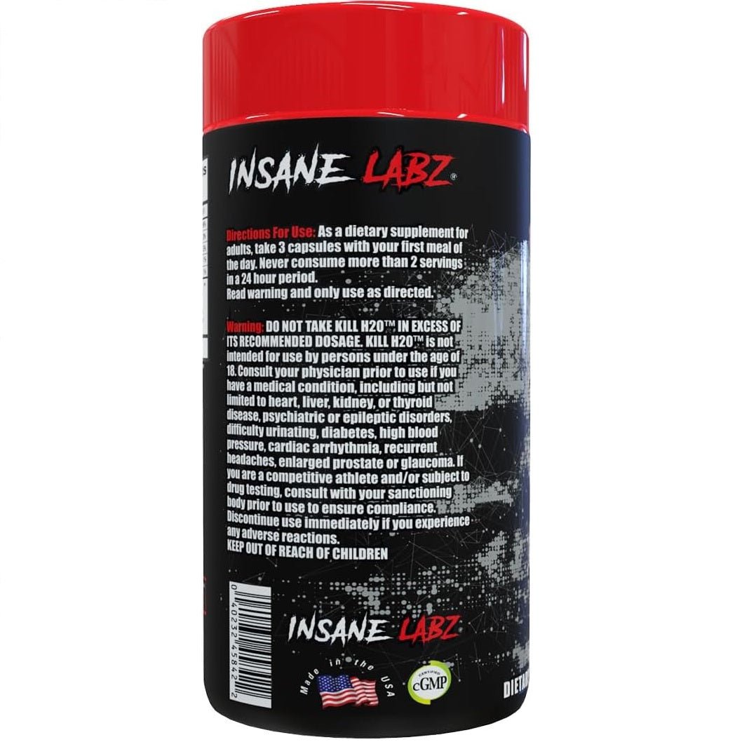 Insane Labz Kill H2O, 60 count - Insane Labz -
