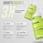 Masculn Ultra Omega 3 Fish Oil Capsules For Women & Men | 60 Softgels - Masculn -