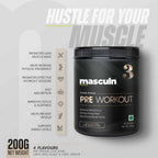 Masculn Pre Workout Supplement For Men & Women 200g - Masculn -