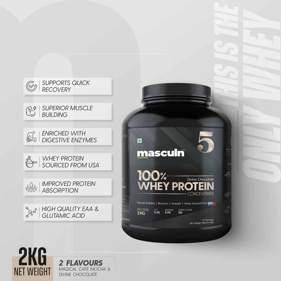 Masculn Whey Protein Concentrate For Post-Workout Muscle Support - Masculn -