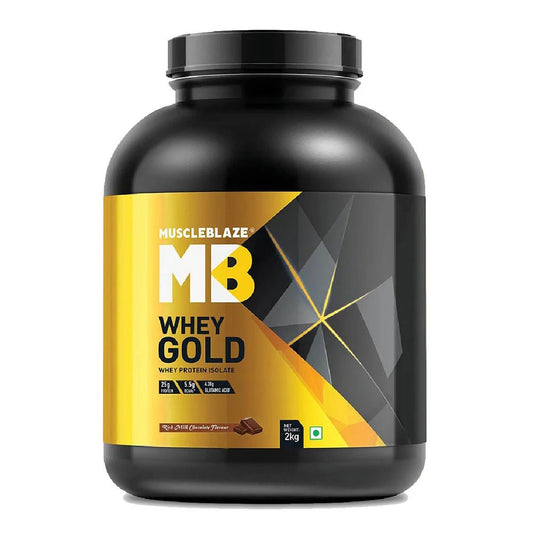 MuscleBlaze Whey Gold Protein, Rich Milk Chocolate - Muscleblaze -