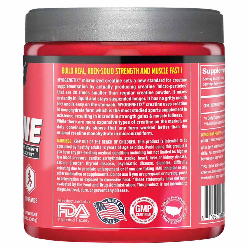 Myogenetix Creatine Monohydrate, 300 g