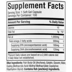 Muscletech Platinum 100% Fish Oil | 100 Softgels