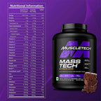 Muscletech Masstech Extreme 2000 Lean Mass Gainer | 3kg | Triple Chocolate Brownie - Muscletech -