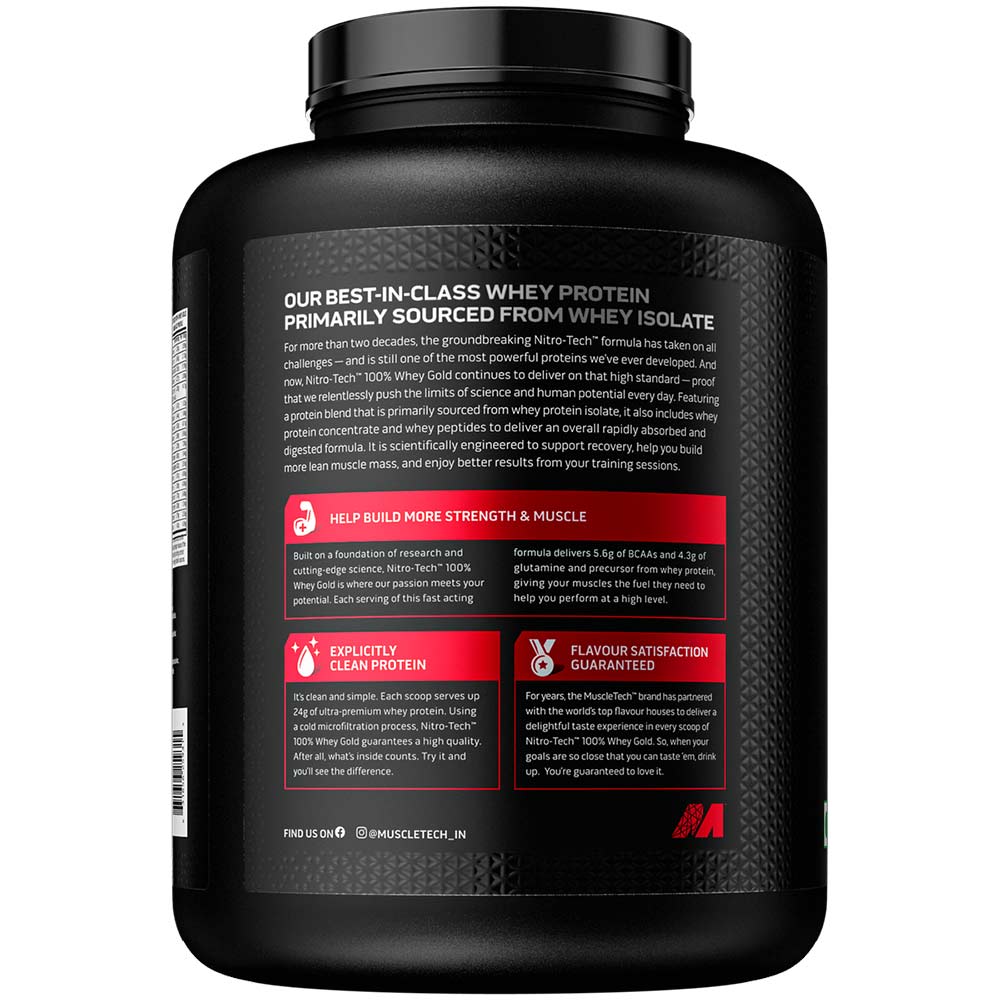 Muscletech Nitrotech 100% Whey Gold Protein 