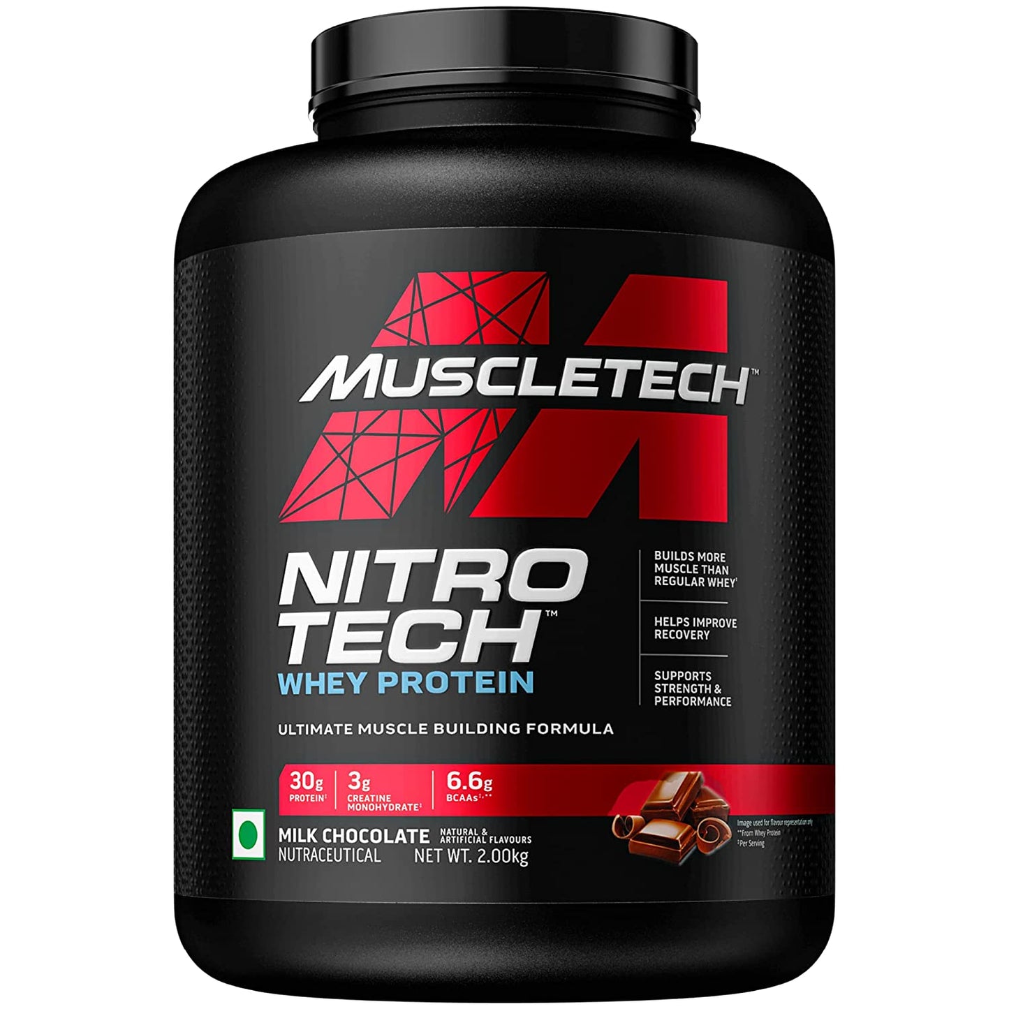 Muscletech Nitrotech Whey Protein Powder - Muscletech - MT_Nitrotech_2kg_choc