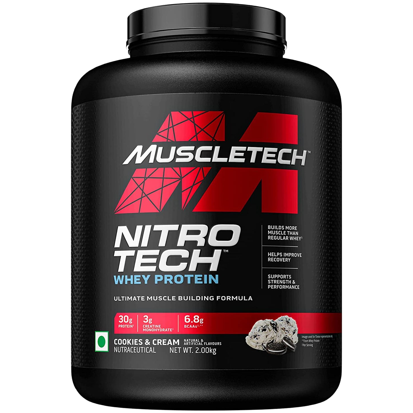 Muscletech Nitrotech Whey Protein Powder - Muscletech - MT_Nitrotech_2kg_choc