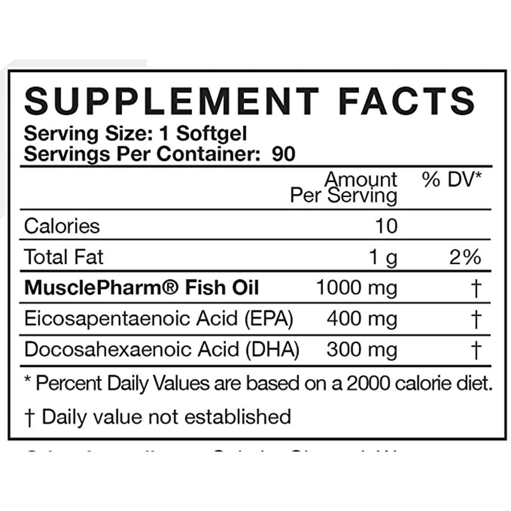 MusclePharm Fish Oil, 90 softgels - Musclepharm -