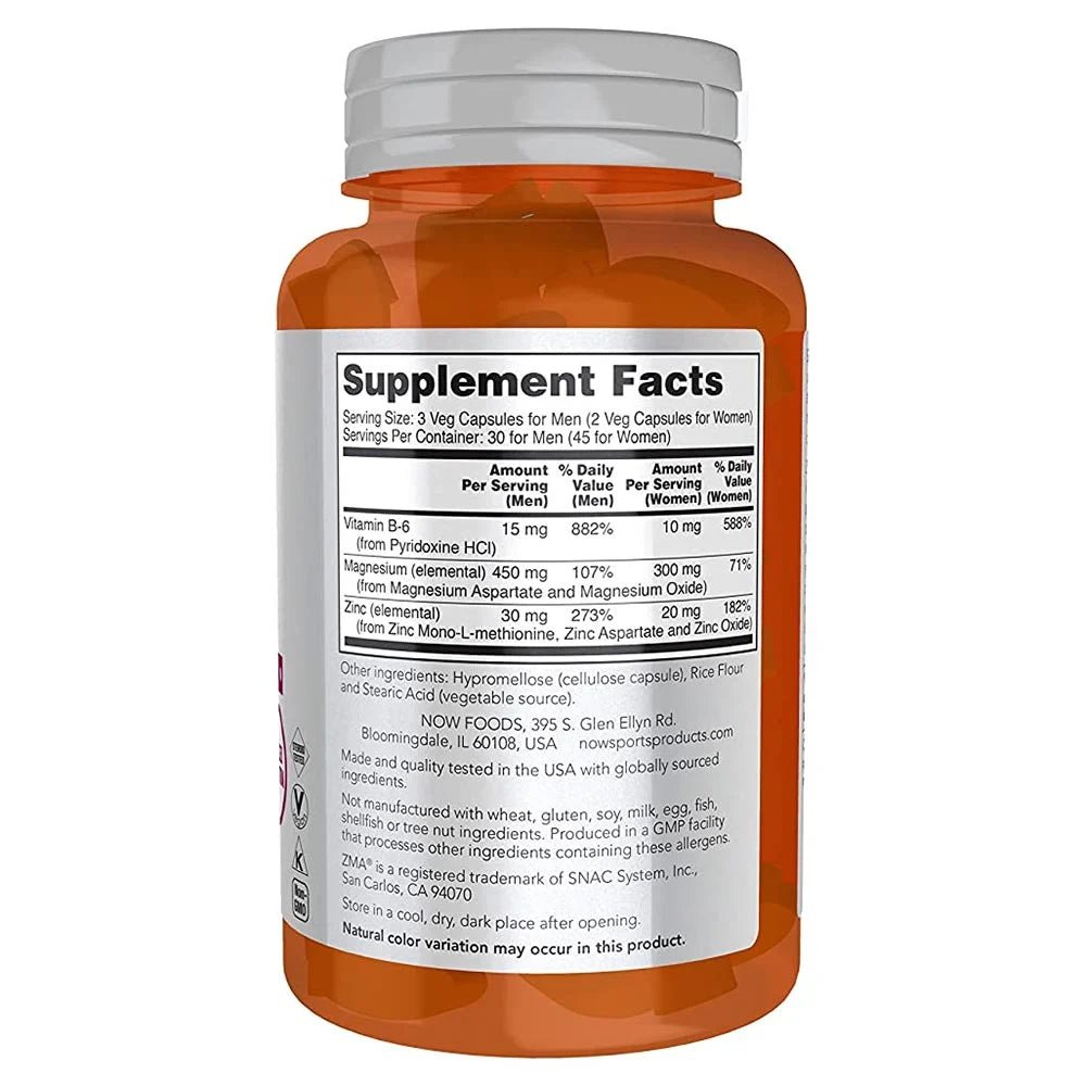 NOW ZMA Sports Recovery 90 Capsules - NOW Foods -