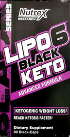 Nutrex Research Lipo6 Black Keto, 60 Capsules