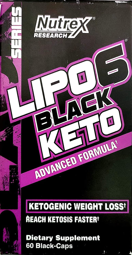 Nutrex Research Lipo6 Black Keto, 60 Capsules