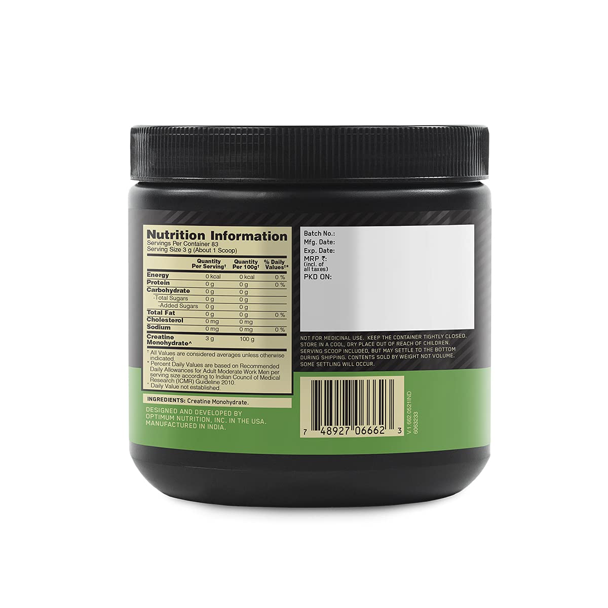 Optimum Nutrition (ON) Creatine Monohydrate Powder