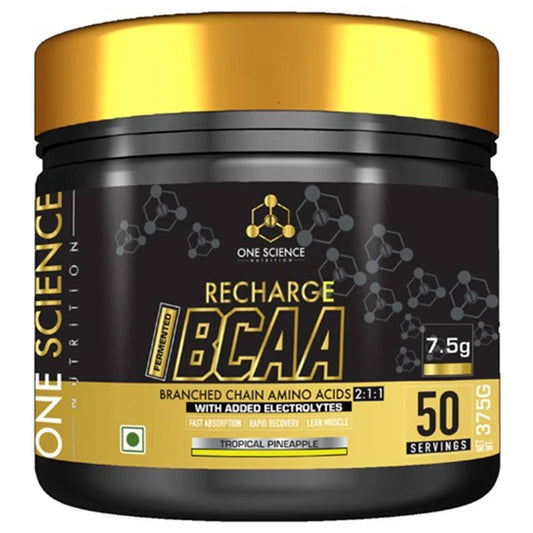 One Science Recharge BCAA, 375 gm, 50 Servings - One Science -