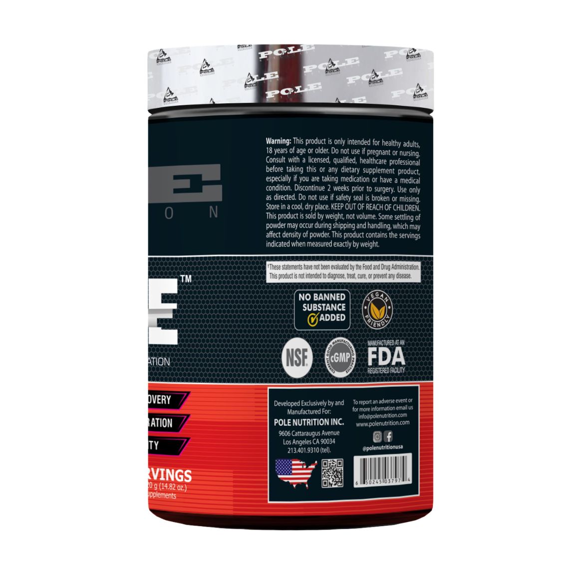 Pole Nutrition BCAA Stroke, 30 servings - Pole Nutrition - Pole_Stroke_Orange