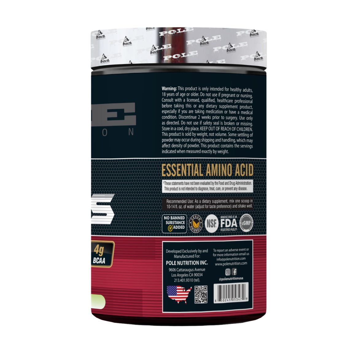 Pole Nutrition EAA’s & BCAA Mix, 30 servings - Pole Nutrition -