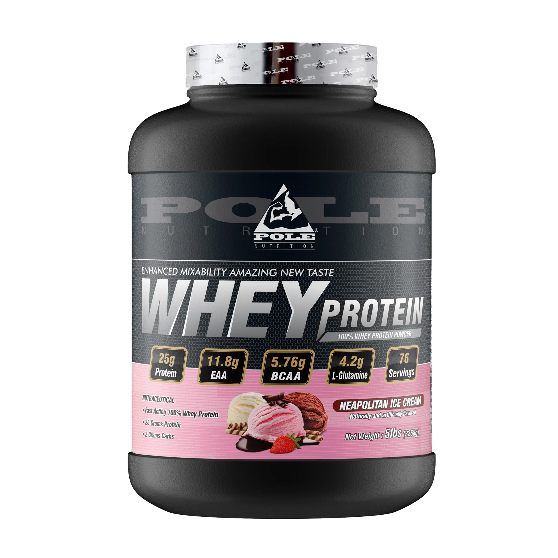 Pole Nutrition 100% Whey Protein Powder 5lbs - Pole Nutrition -