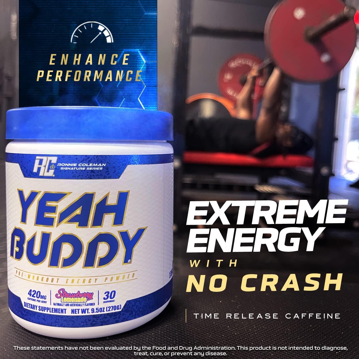 Ronnie Coleman Yeah Buddy Pre workout Powder 30 servings